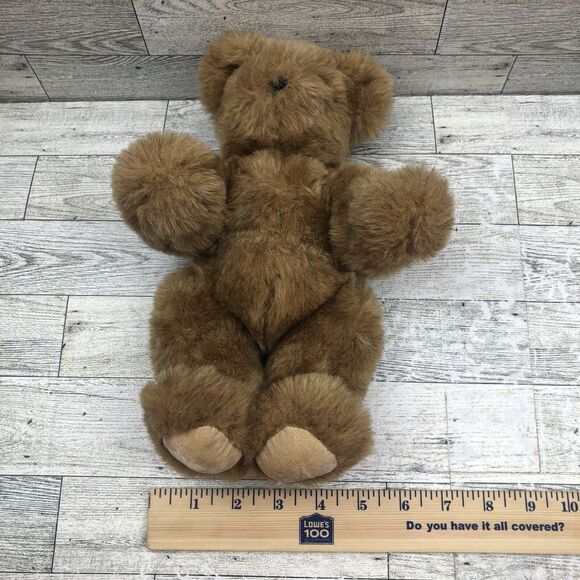 Vermont Teddy Bear Company Brown Bear Plush Jointed Handmade Stuffed Animal - Picture 7 of 8